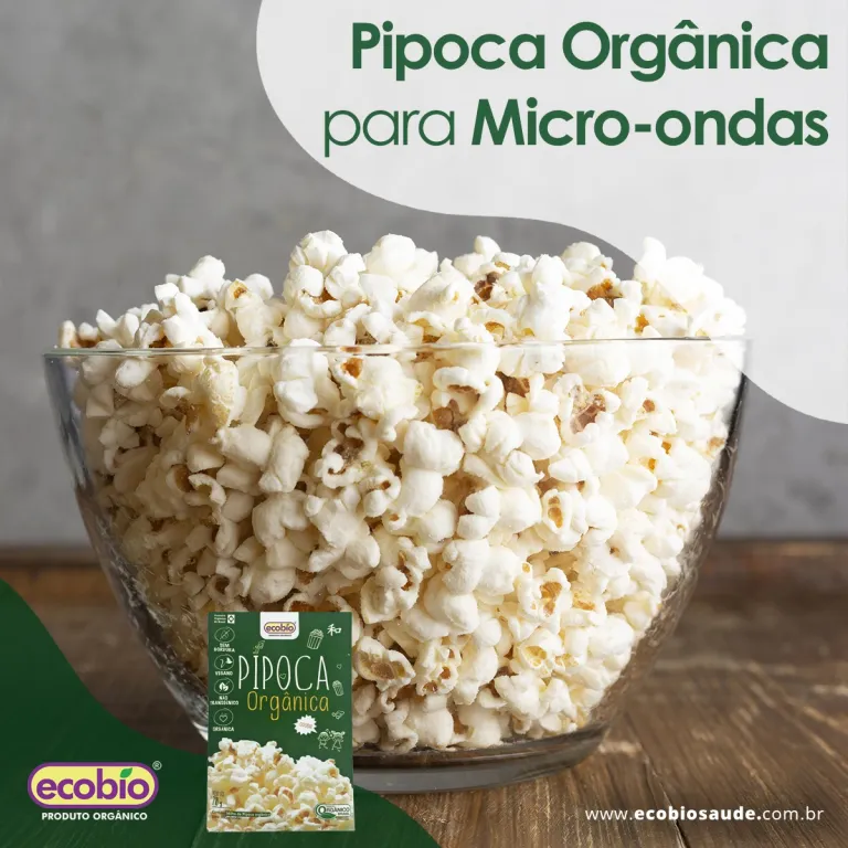 Pipoca Orgânica para microondas